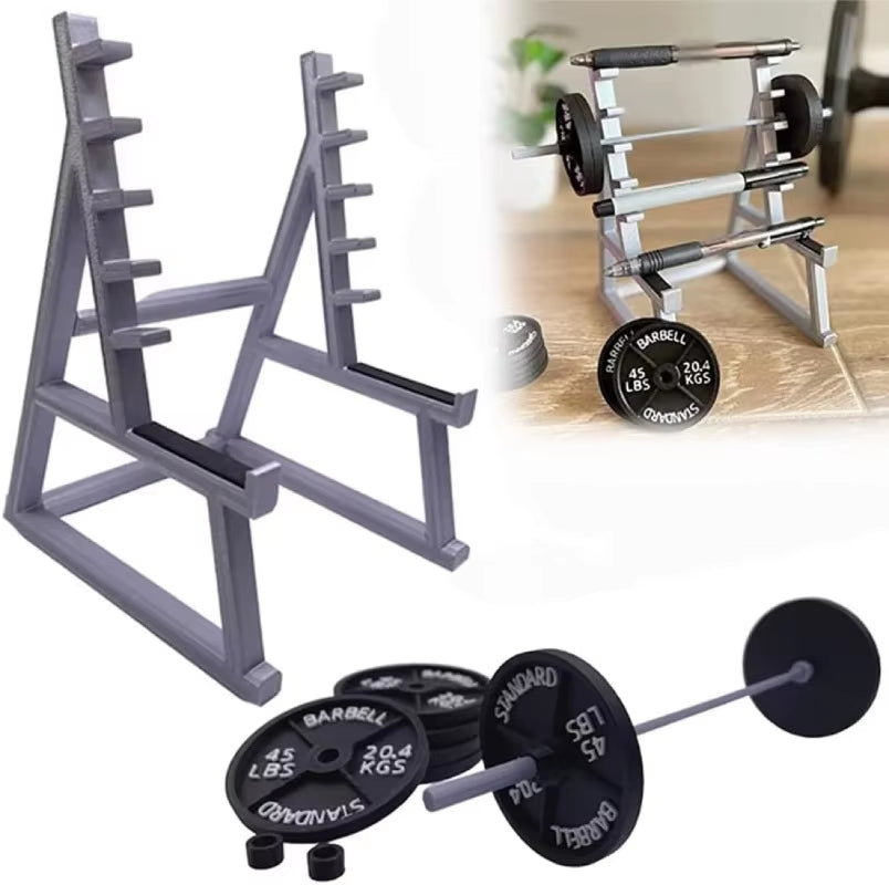 Barbell Design Squat Rack Pen Stand Holder