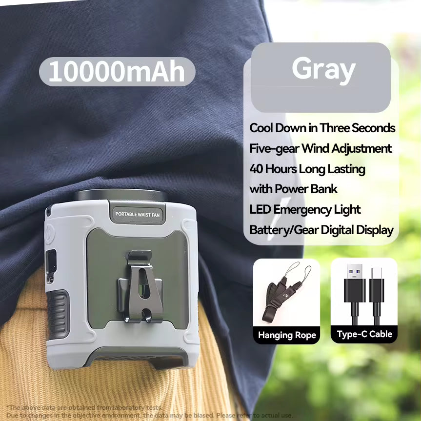 Outdoor Portable Waist Fan