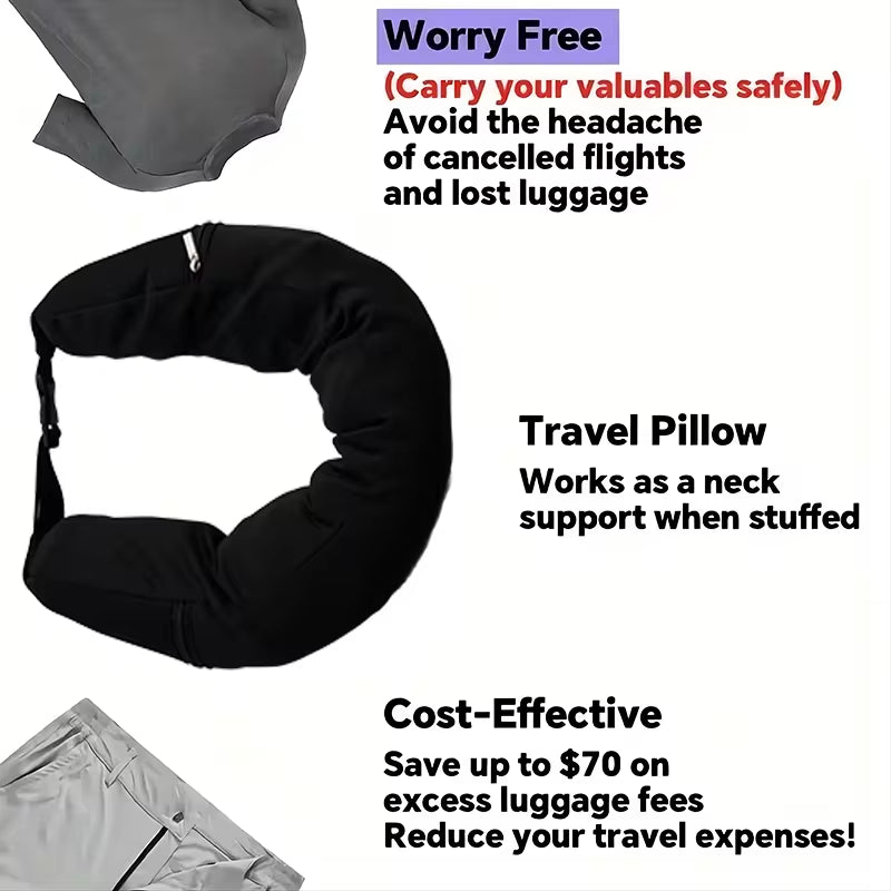 Multifunctional Neck Pillow Crossbody Bag