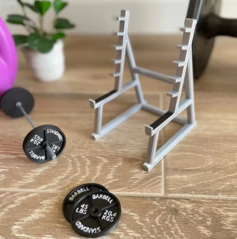  Barbell Design Squat Rack Pen Stand Holder 