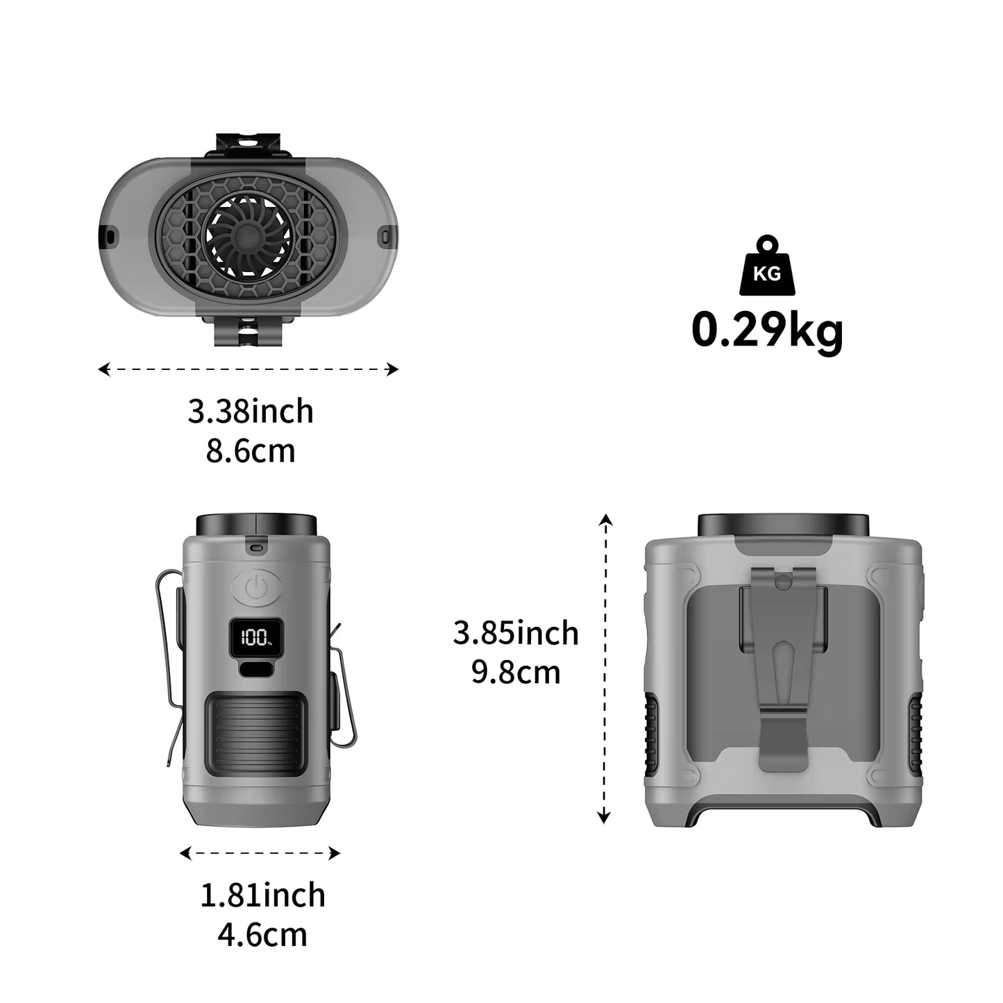  Outdoor Portable Waist Fan 